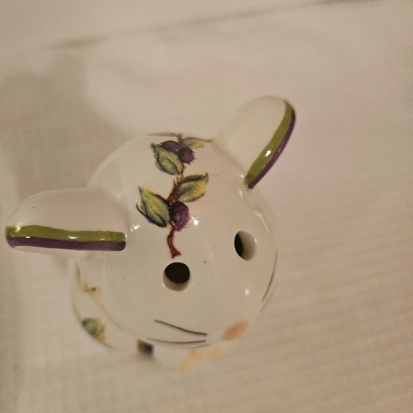 Bella Casa By Ganz Ceramic Mouse Figurine Parmesan Cheese Shaker ~ 5" Tall - Picture 6 of 9